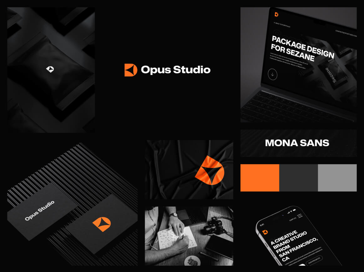 Opus Studio Branding Portfolio Project