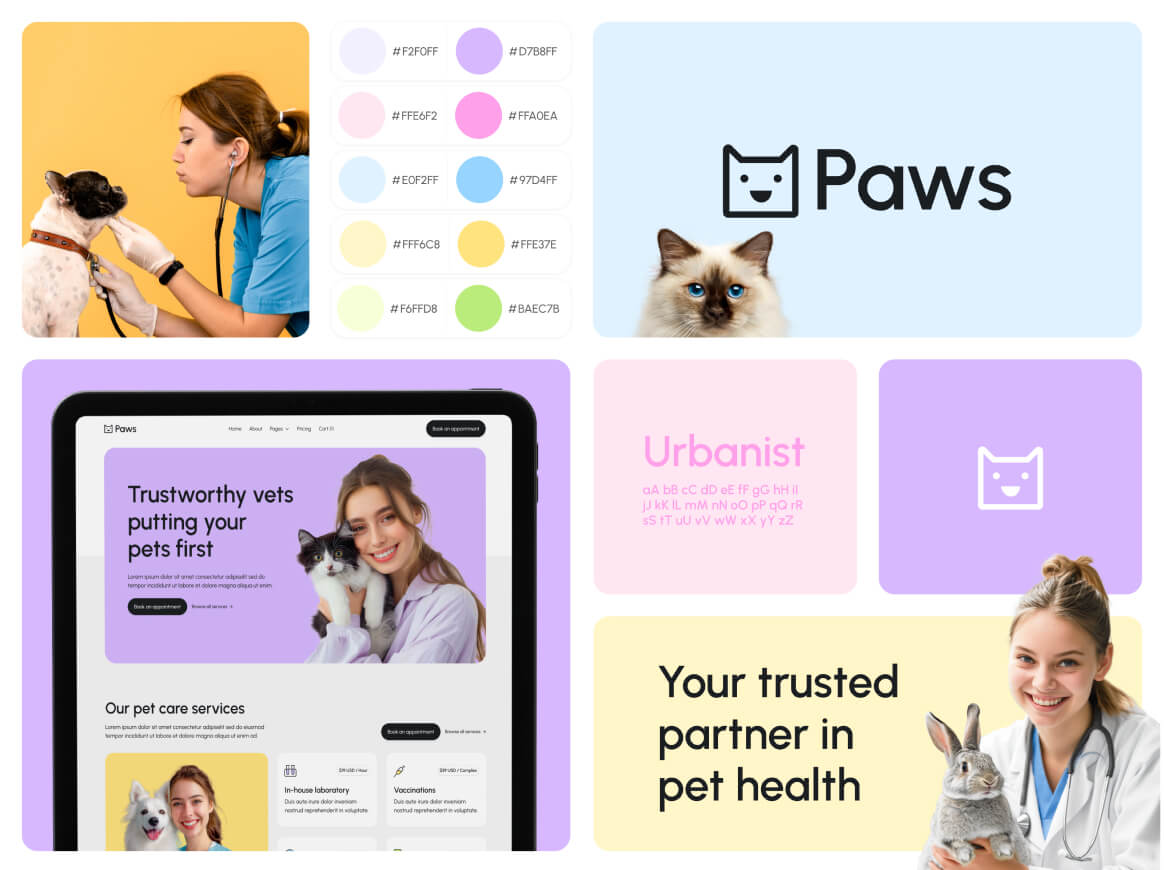 Paws Branding Portfolio Project