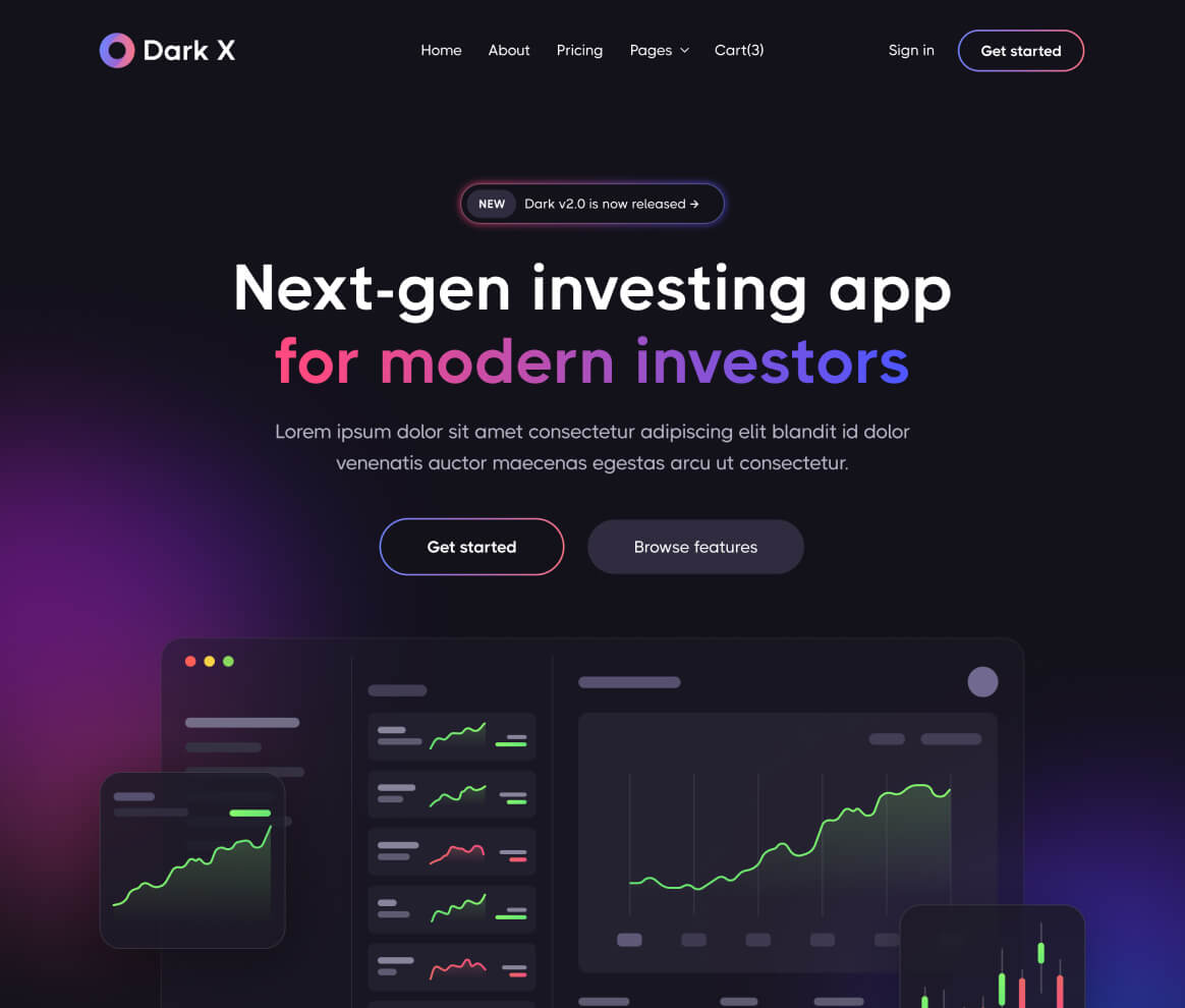 Dark Project - Figma to Webflow Sirdan