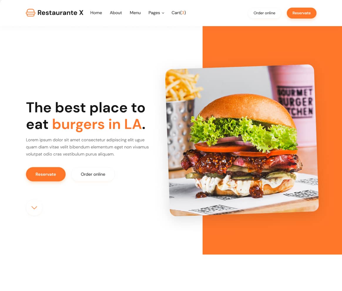 Restaurant Project - Figma to Webflow Sirdan