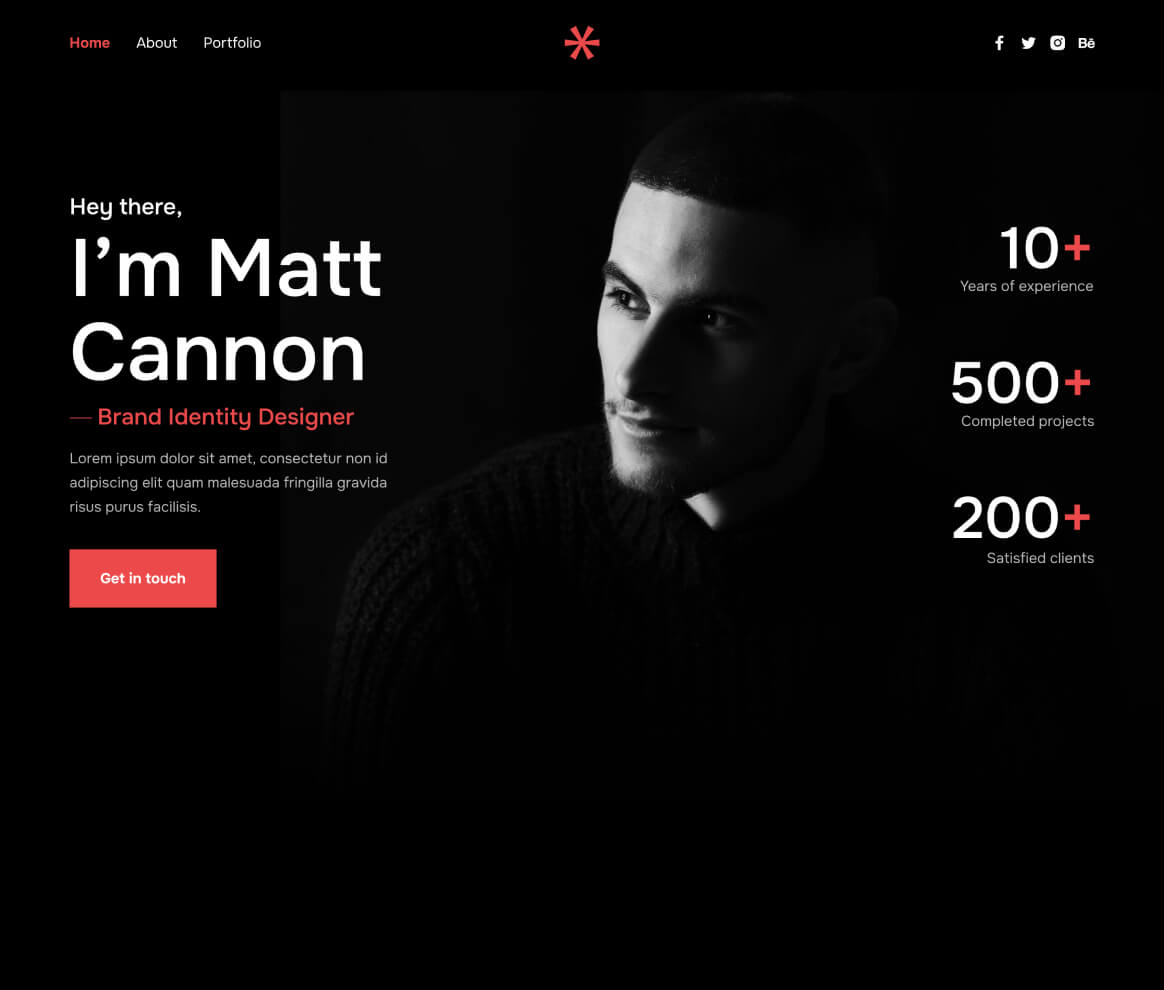 Darkfolio Project - Figma to Webflow Sirdan