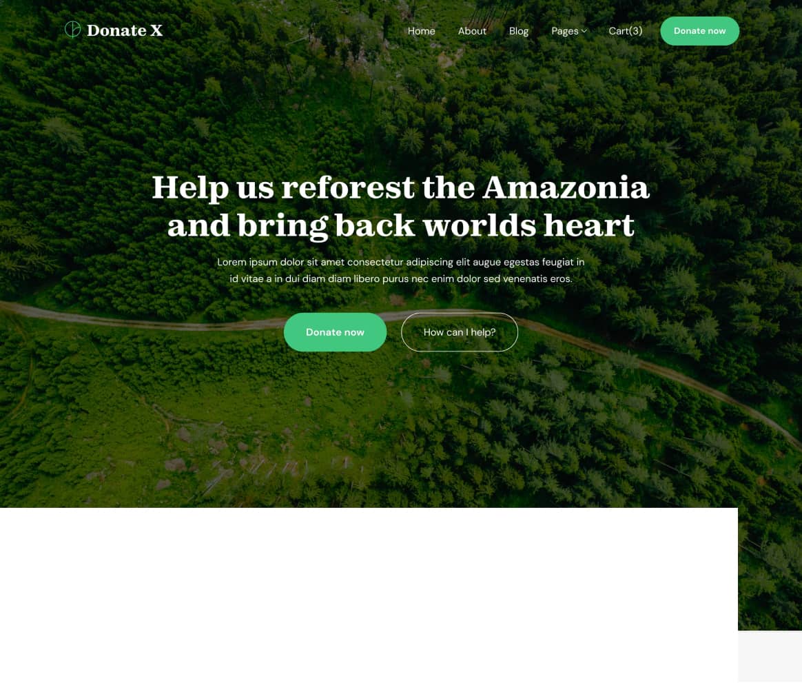 Donate Project - Figma to Webflow Sirdan