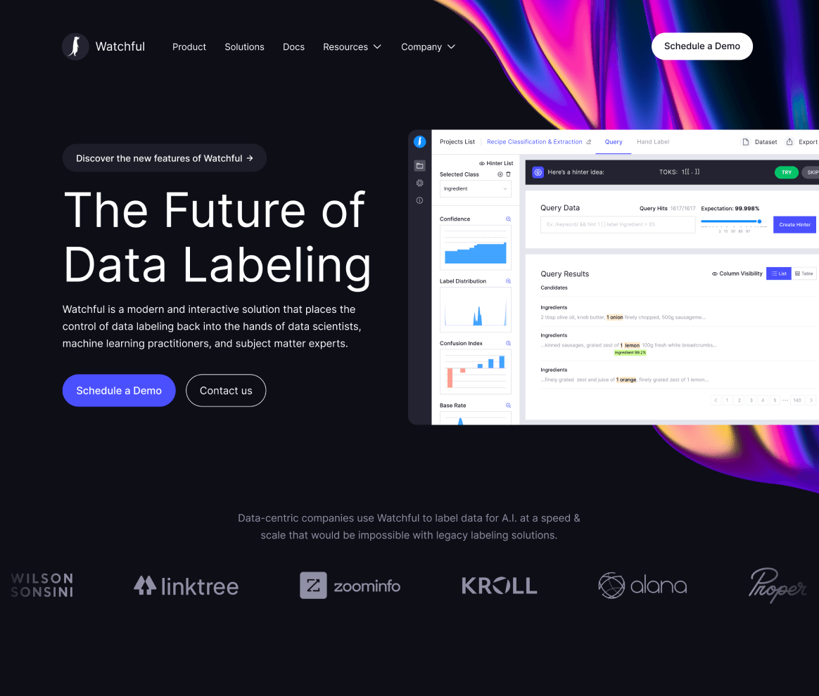Watchful Project - SaaS Website Design Sirdan
