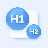 All your pages have a proper H1, H2, H3 structure