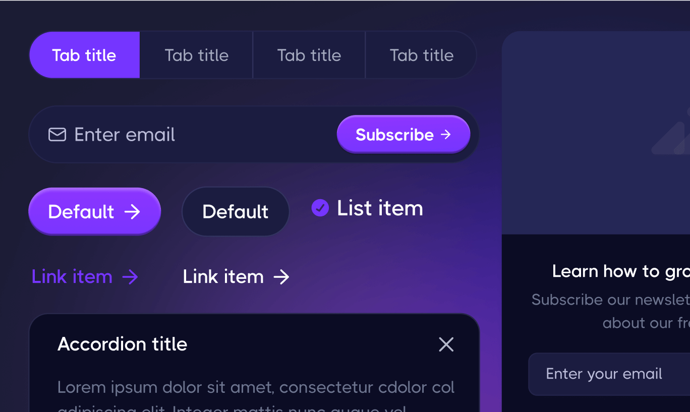 Blocks Kit Example Dark Mode 3