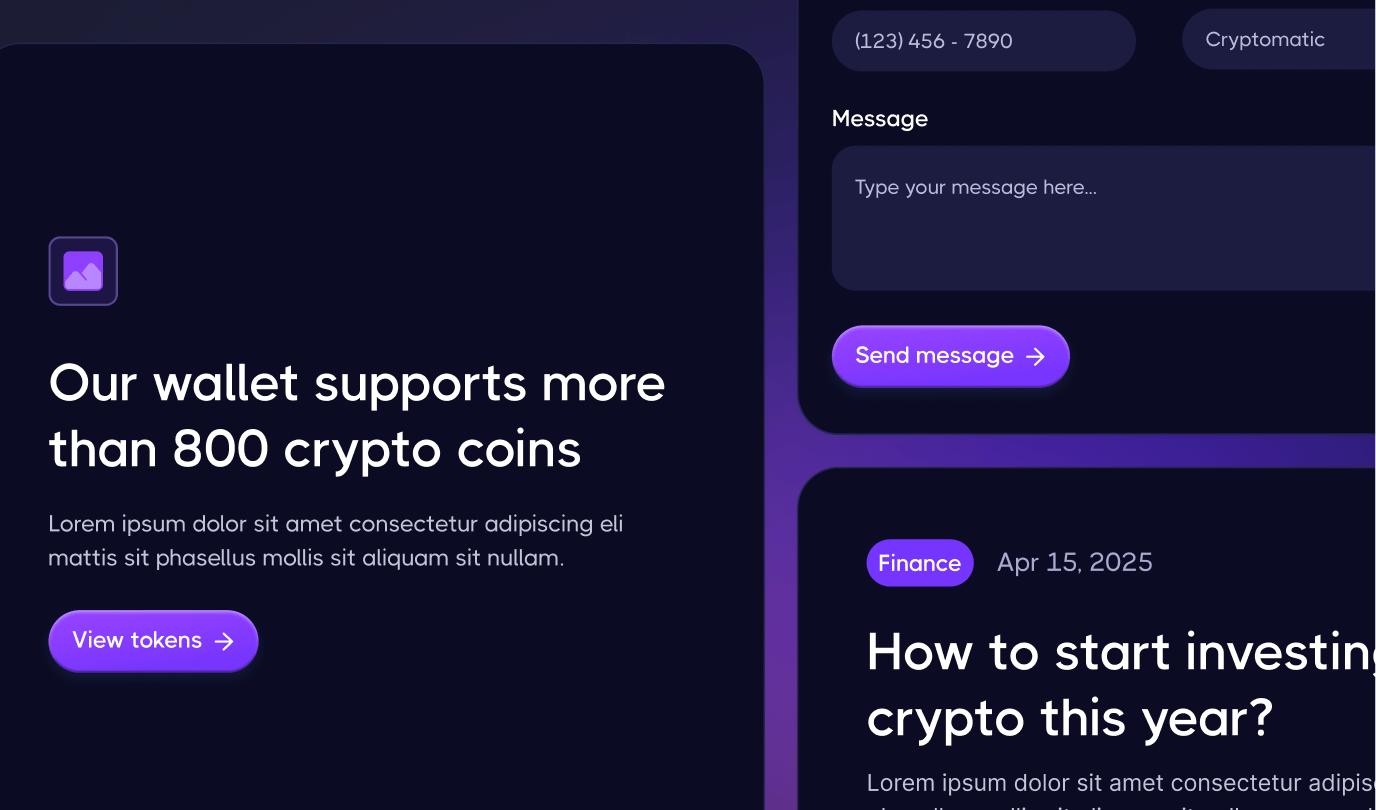 Blocks Kit Example Dark Mode 1